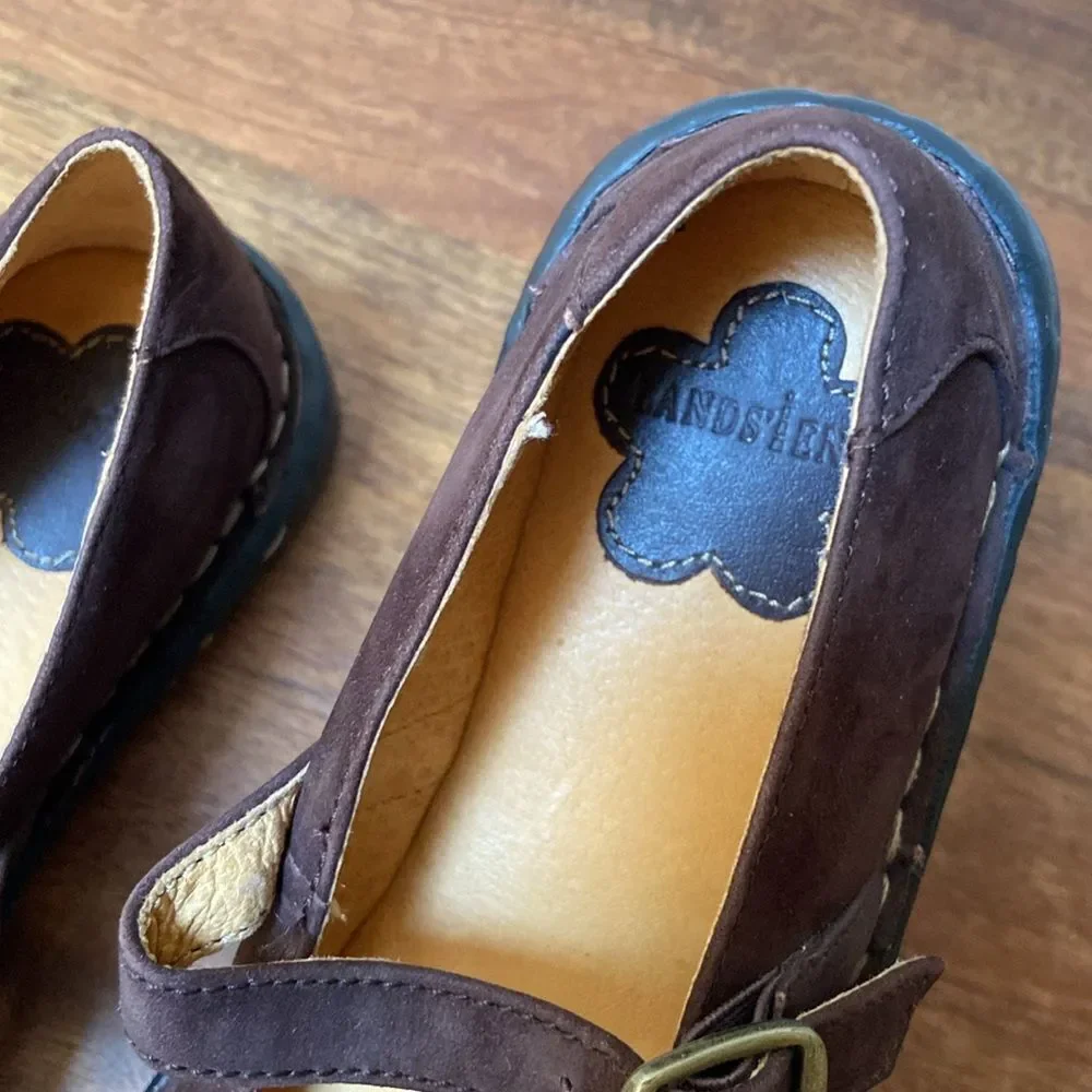 Lands' End Brown Kids Mary Jane Shoes